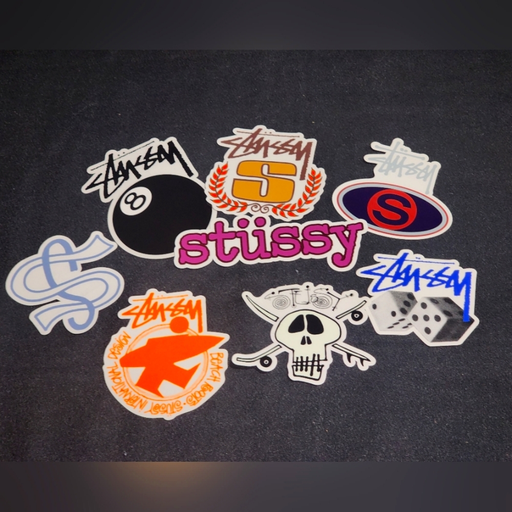 Stussy (Nike) 9 Decals For Laptop, Car Or Water Bottles